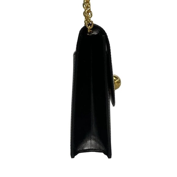 CELINE Star Ball - Black Gold Leather Shoulder Bag 663-082325 - Picture 4 of 14